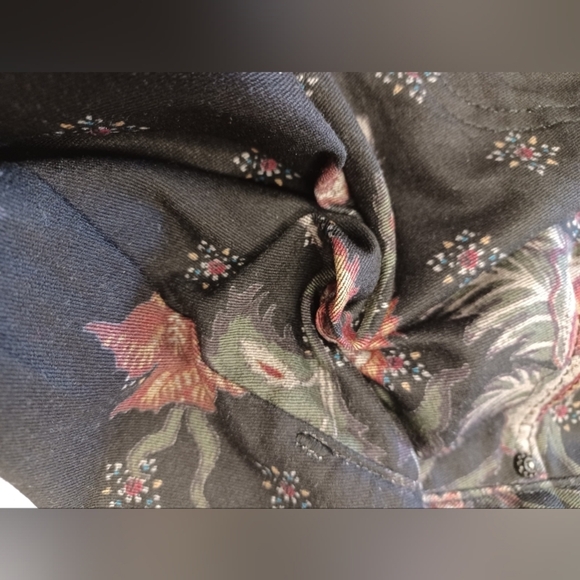 Desigual Exotic Mid Rise Floral Skinny Jeans Size 24 - Picture 7 of 10